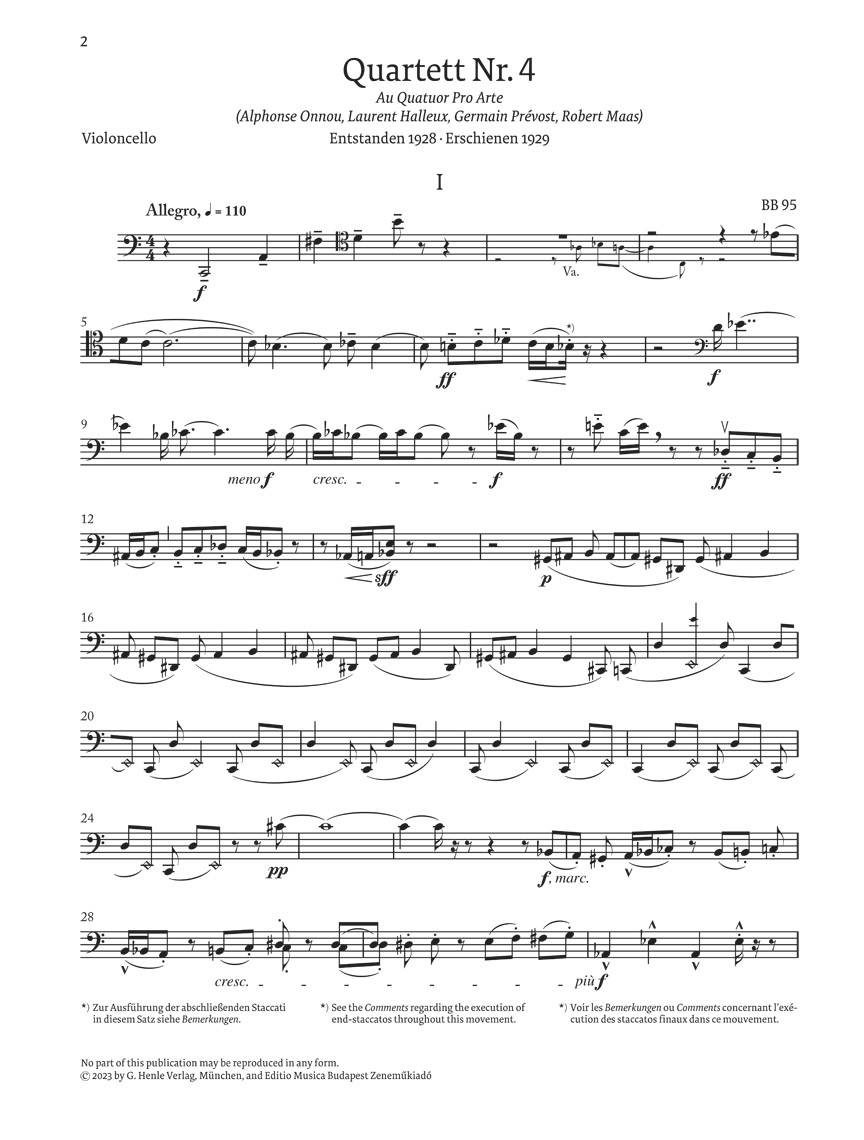 Other Cover Image Streichquartett Nr. 4 Sz 91