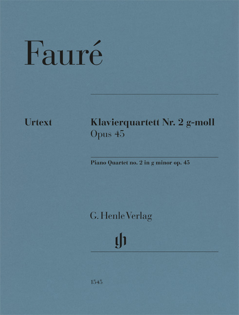 Front Cover Image Klavierquartett Nr. 2 g-moll op. 45