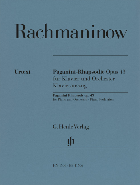 Front Cover Image Rhapsodie über ein Thema von Paganini op. 43