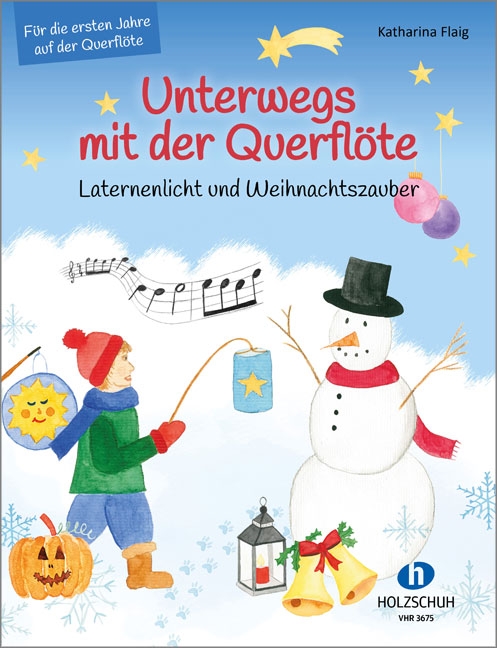 Front Cover Image Unterwegs mit der Querflöte - Laternenlicht und Weihnachtszauber