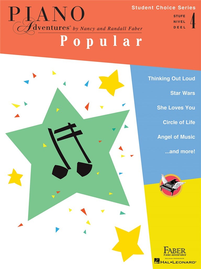 Front Cover Image Piano Adventures Stufe 4 - Popular