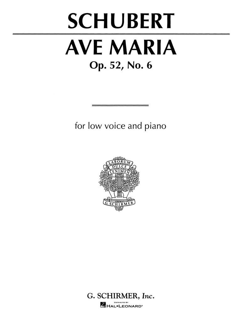 Other Cover Image Ave Maria op. 52/6 G-Dur