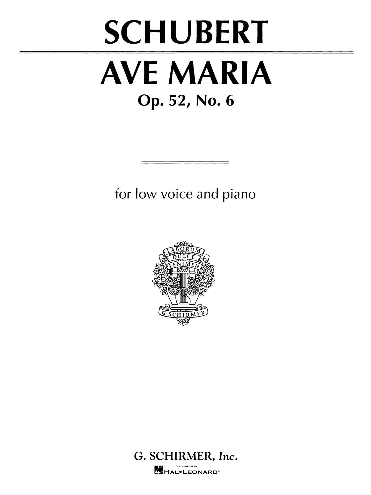 Other Cover Image Ave Maria op. 52/6 G-Dur