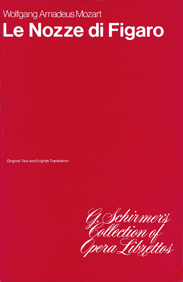 Front Cover Image Le nozze di Figaro (Die Hochzeit des Figaro) KV 492