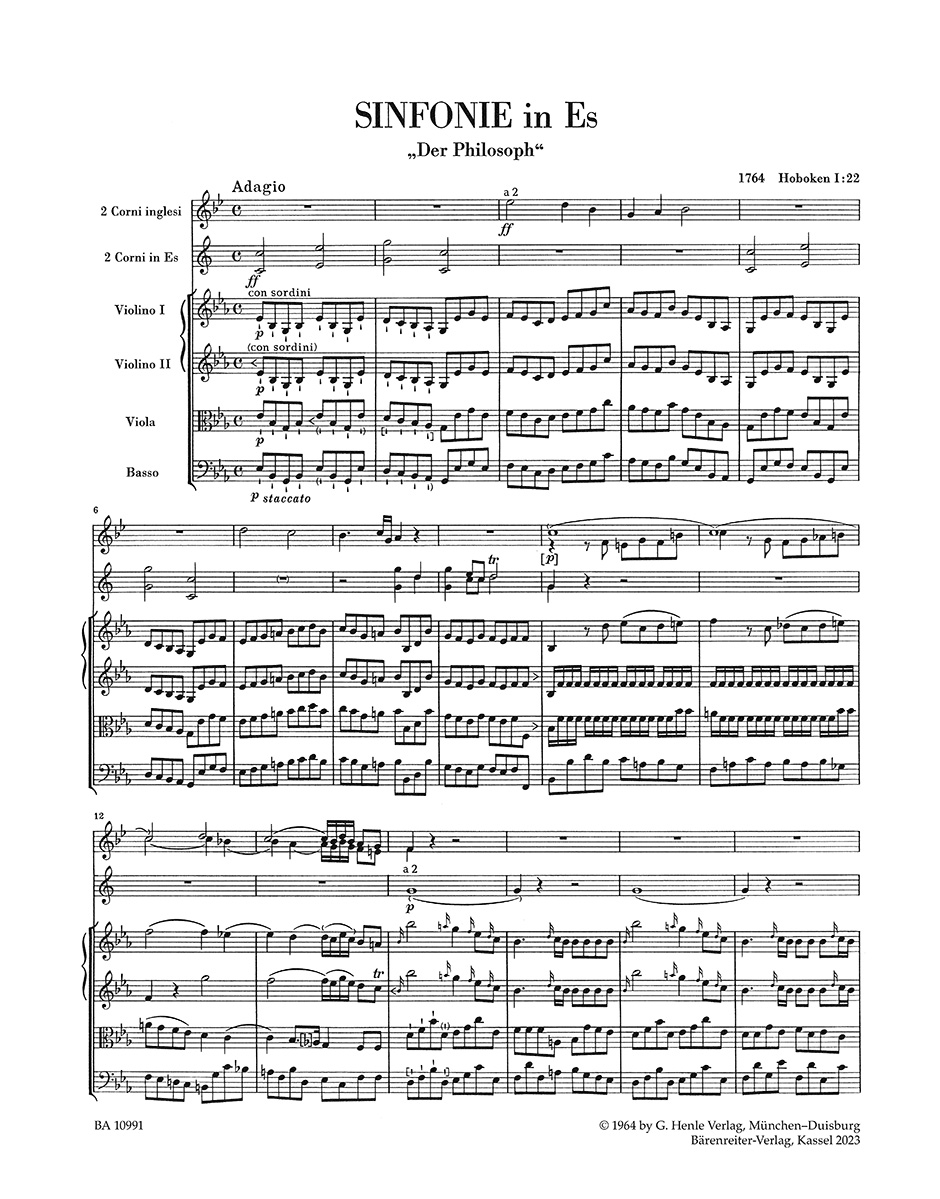 Other Cover Image Sinfonie Es-Dur Hob. I:22 "Der Philosoph"