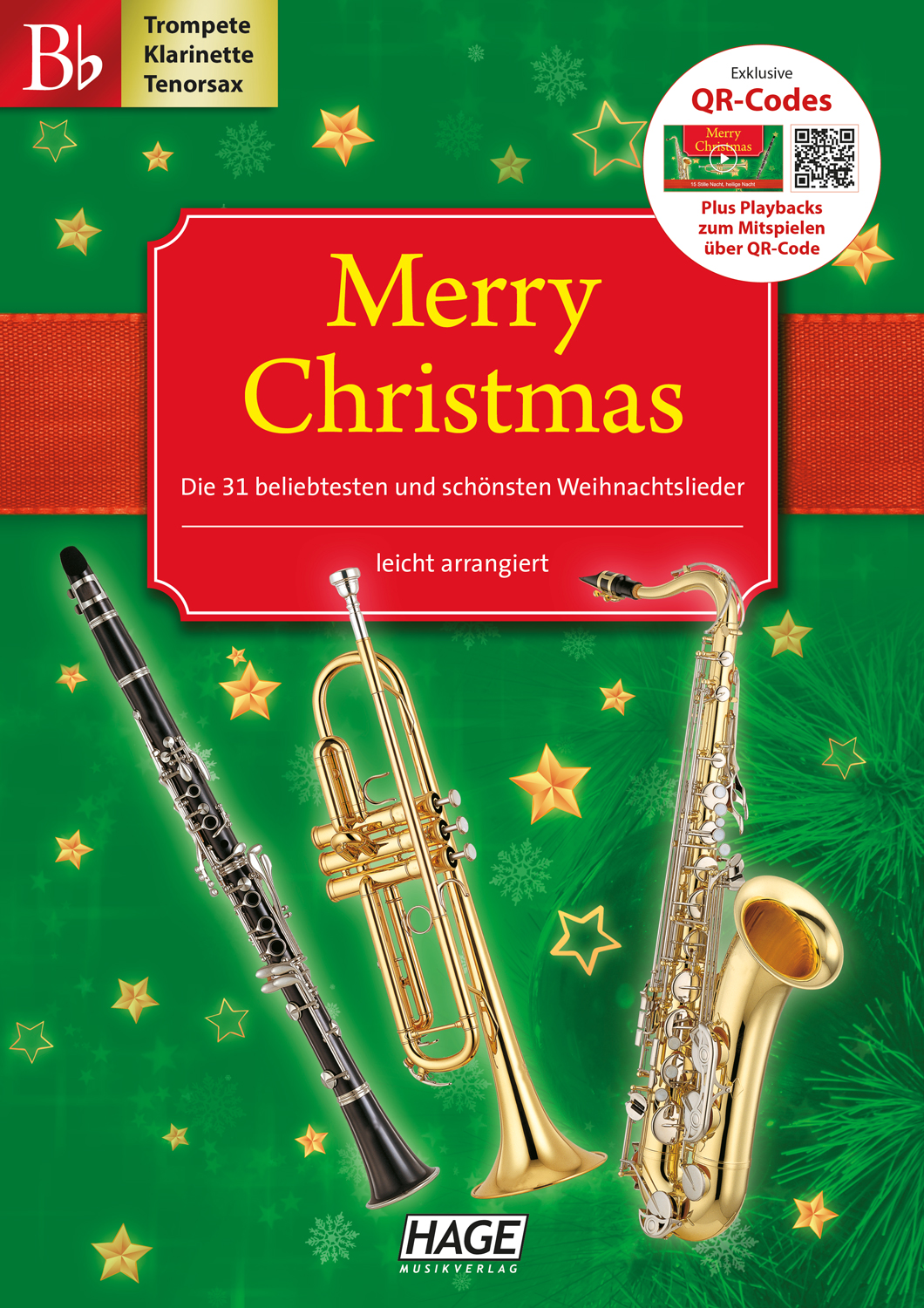 Front Cover Image Merry Christmas für B-Instrumente