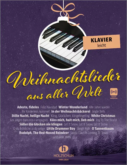 Front Cover Image Weihnachtslieder aus aller Welt - Klavier leicht