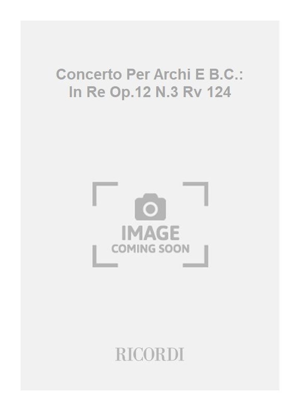 Front Cover Image Konzert D-Dur RV 124 op. 12/3