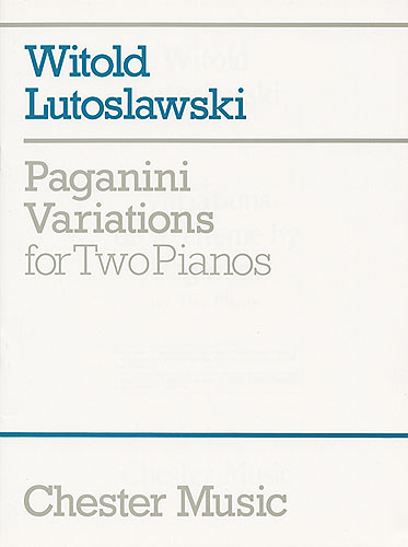 Front Cover Image Paganini Variations For Two Pianos