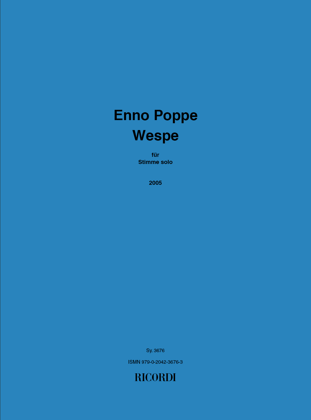 Front Cover Image Wespe