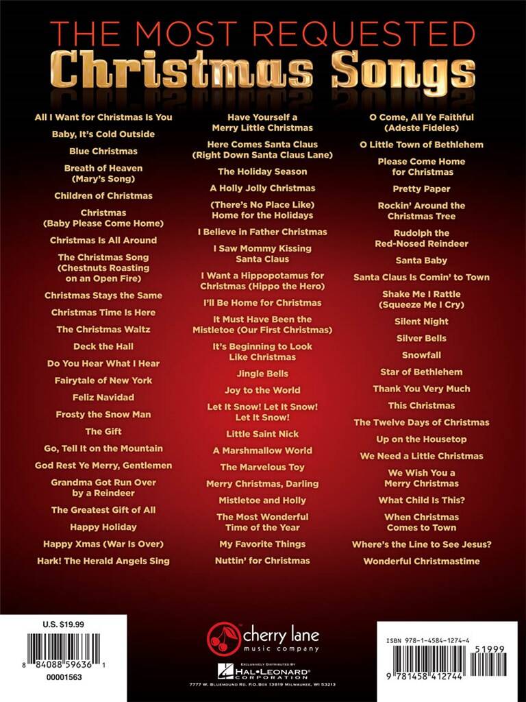 Other Cover Image The Most Requested Christmas Songs