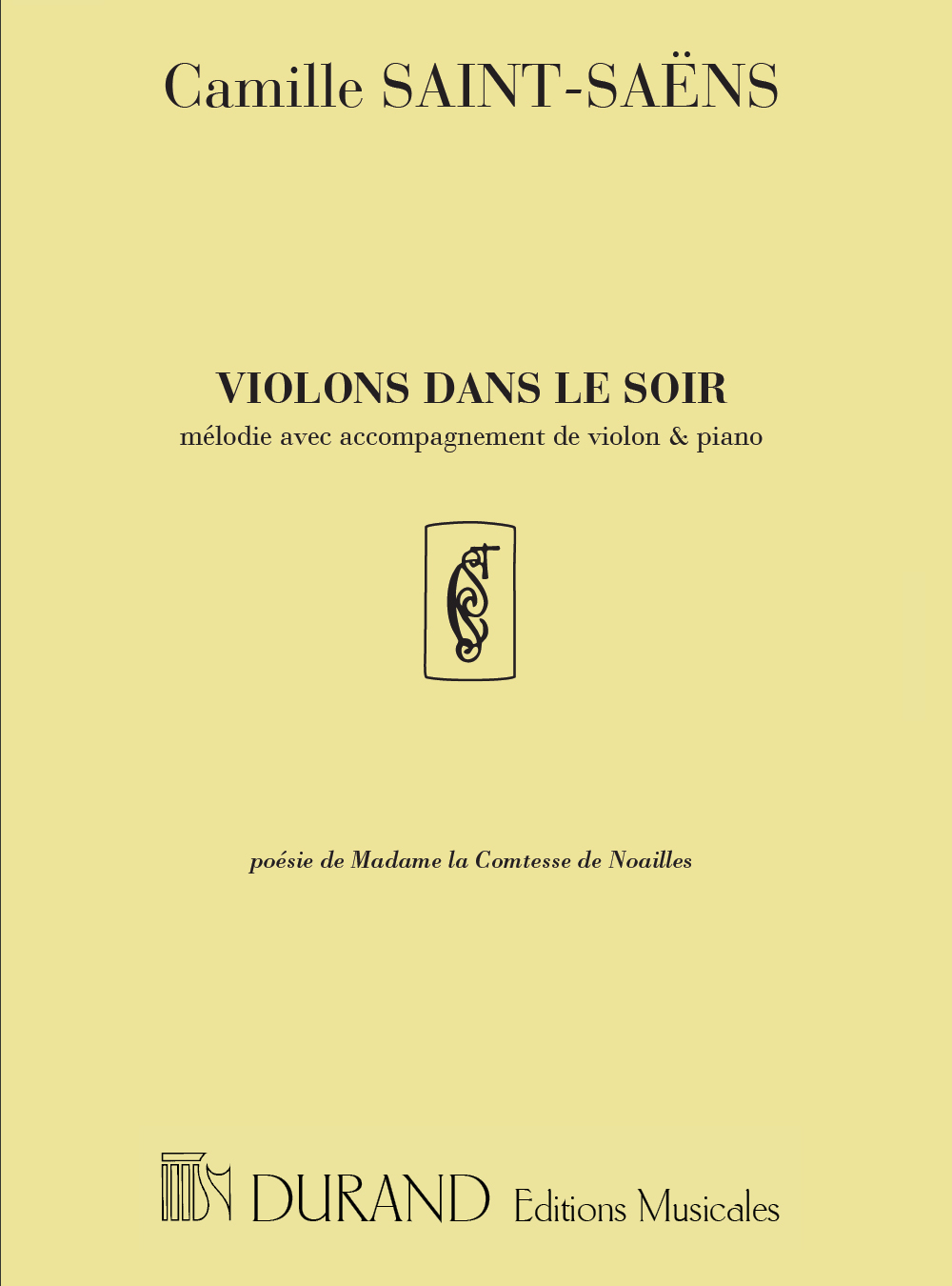 Front Cover Image Violons Dans Le Soir