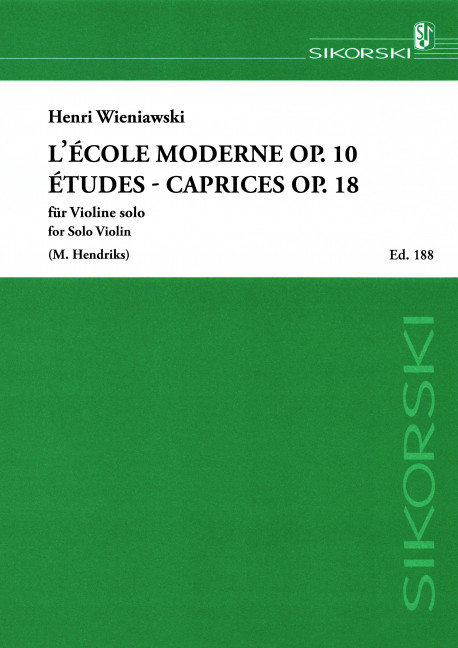 Front Cover Image L'École Moderne / Études-Caprices op. 10 + 18 