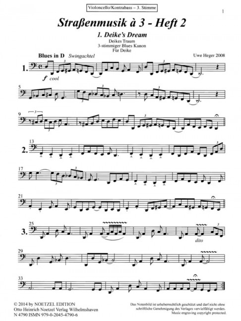 Front Cover Image Straßenmusik à 3 Heft 2 Heft 2
