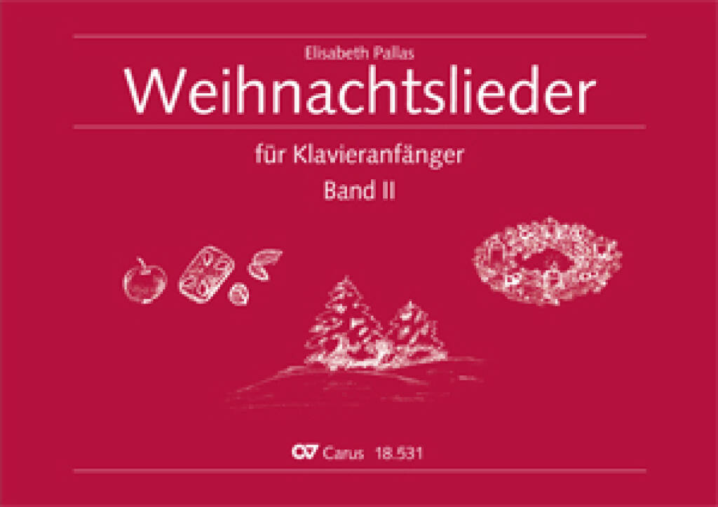 Front Cover Image Weihnachtslieder für Klavieranfänger II