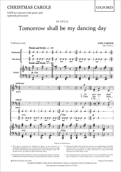 Other Cover Image Tomorrow shall be my dancing day