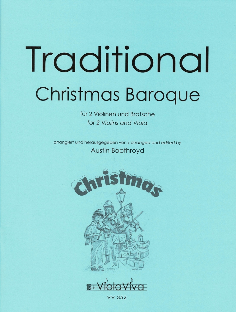 Front Cover Image Christmas Baroque, für 2 Violinen und Bratsche