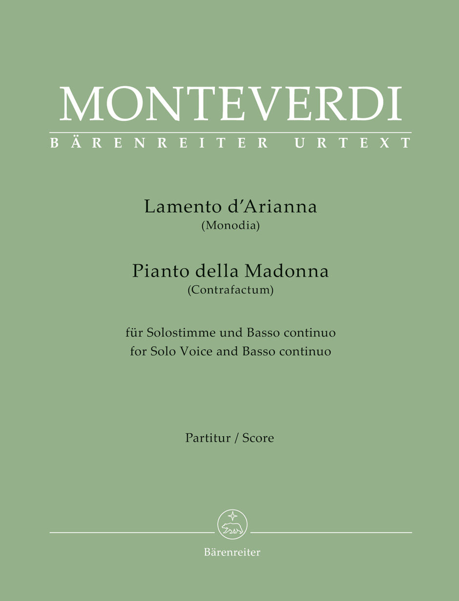 Other Cover Image Lamento d'Arianna (Monodia) / Pianto della Madonna (Contrafactum) für Solostimme und Basso continuo