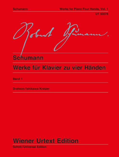Front Cover Image Werke für Klavier zu vier Händen Band 1