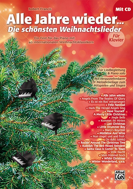 Front Cover Image Alle Jahre wieder - Die schönsten Weihnachtslieder für Klavier