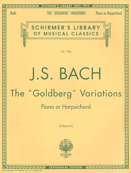 Front Cover Image Goldberg-Variationen BWV 988