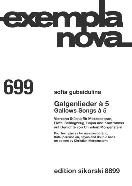Front Cover Image Galgenlieder à 5 699