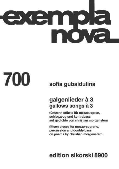Front Cover Image Galgenlieder à 3 700