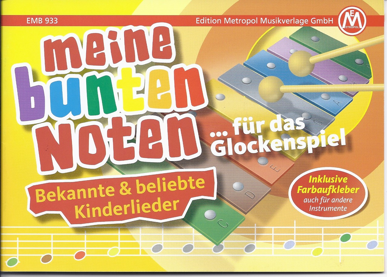 Front Cover Image Meine bunten Noten für Glockenspiel Band 1
