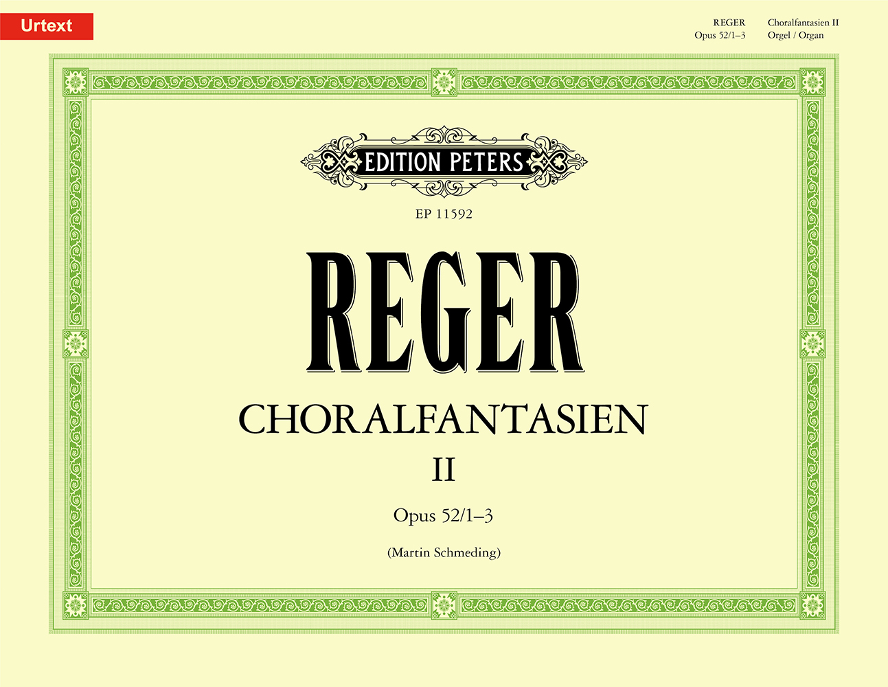 Front Cover Image Choralfantasien für Orgel Band 2 : op. 52/1–3