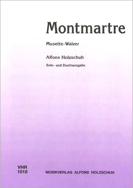Front Cover Image Montmartre - Musette Walzer