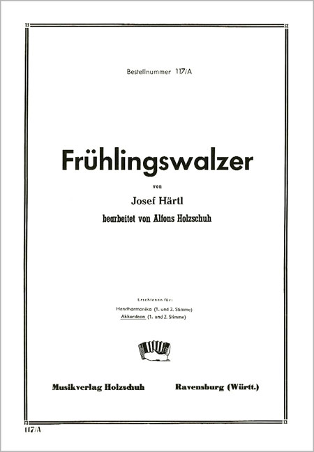 Front Cover Image Frühlingswalzer