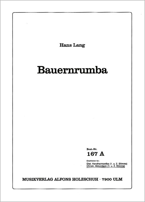 Front Cover Image Bauernrumba