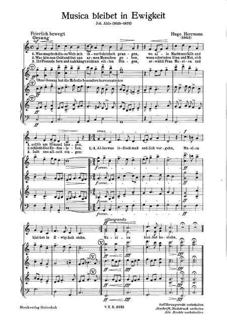 Front Cover Image Musica bleibet in Ewigkeit
