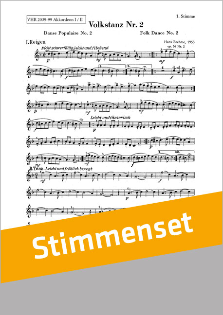 Front Cover Image Volkstanz 2