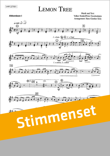 Front Cover Image Lemon Tree, Stimmen Set