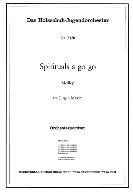Front Cover Image Spirituals A Go Go