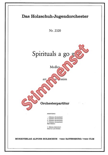 Front Cover Image Spirituals A Go Go