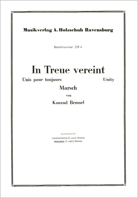 Front Cover Image In Treue vereint