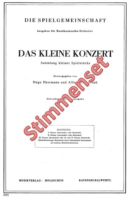 Front Cover Image Das kleine Konzert