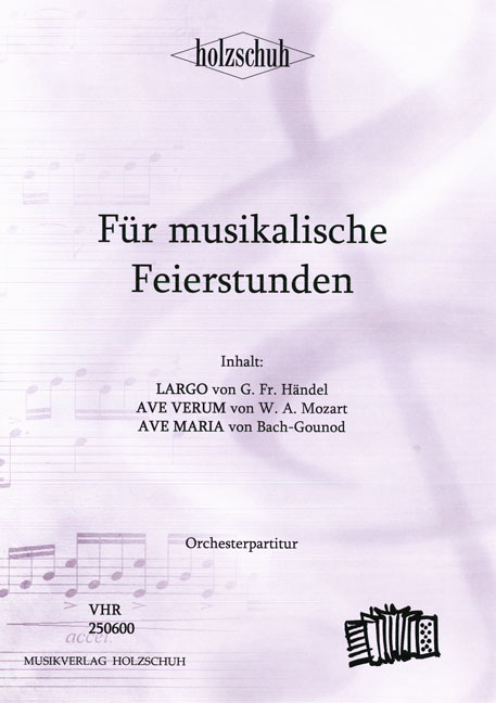 Front Cover Image Für musikalische Feierstunden