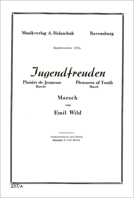 Front Cover Image Jugendfreuden