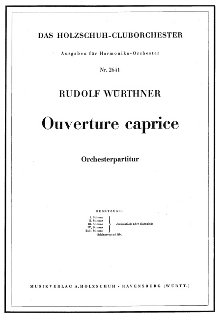 Front Cover Image Ouvertüre Caprice