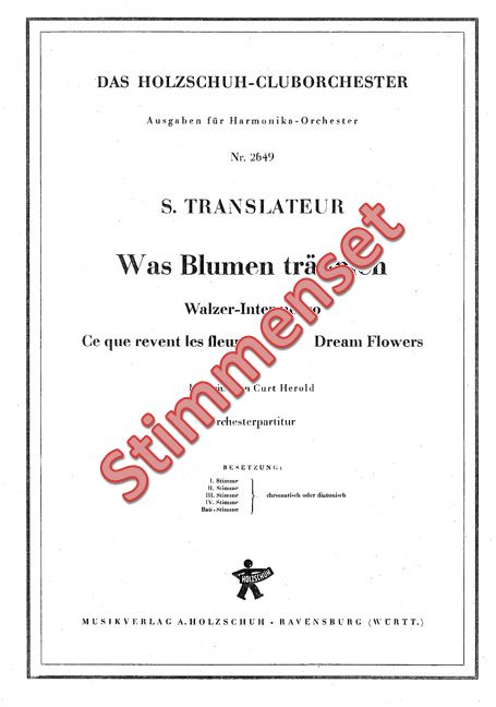 Front Cover Image Was Blumen träumen