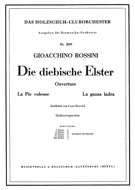 Front Cover Image Die diebische Elster