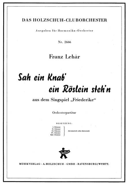 Front Cover Image Sah ein Knab' ein Röslein steh'n