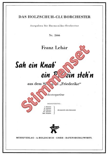 Front Cover Image Sah ein Knab' ein Röslein steh'n
