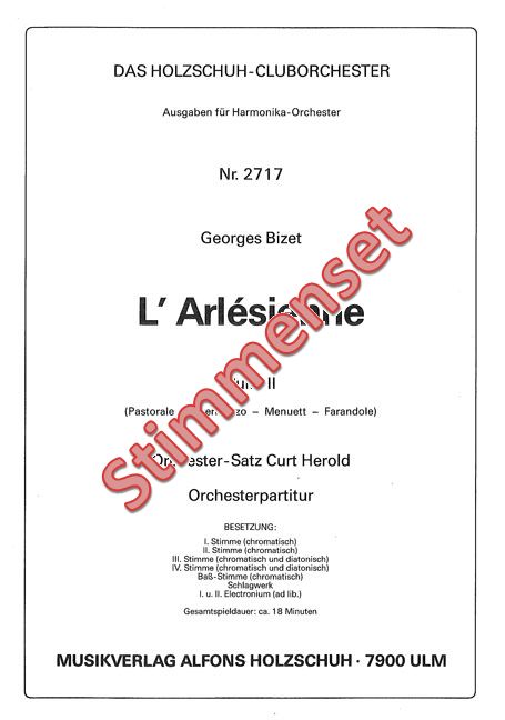 Front Cover Image L' Arlésienne
