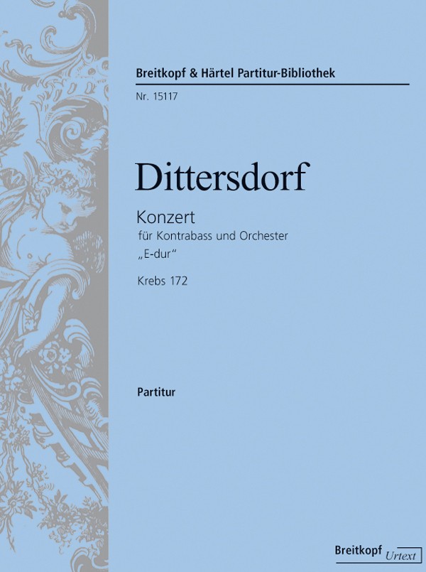 Front Cover Image Kontrabasskonzert „E-dur“ [D-dur] Krebs 172