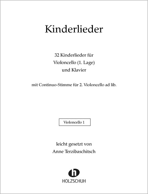 Front Cover Image Kinderlieder für Violoncello und Klavier