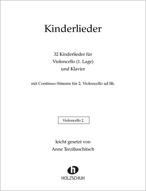 Front Cover Image Kinderlieder für Violoncello und Klavier
